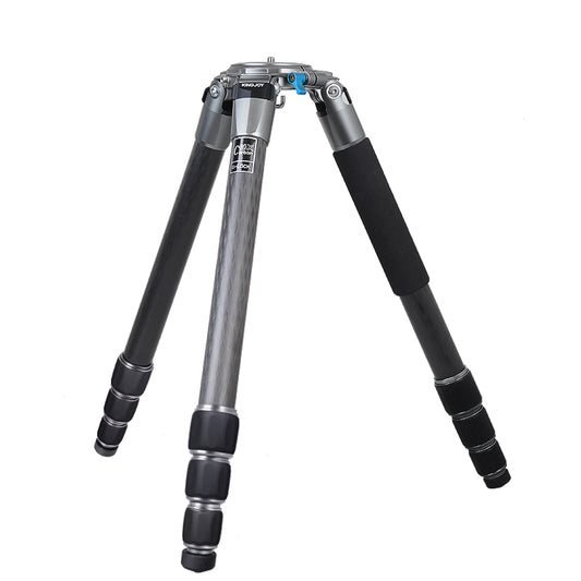 Kingjoy A86 carbon fiber tripod-4 section, 61in, 5lbs, with bigger head base, for heavy long lens and wide-angle lens camera