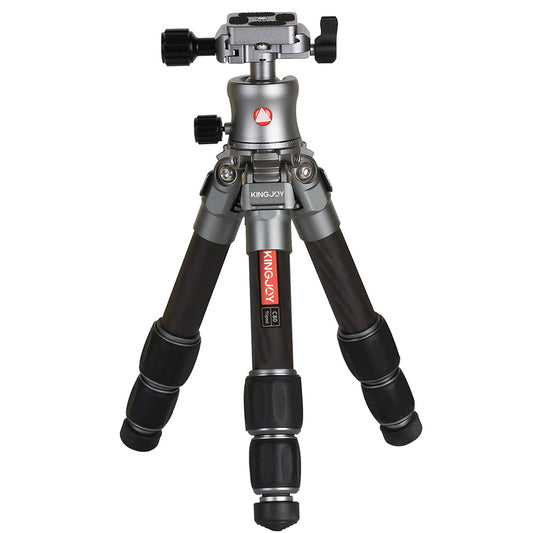 Kingjoy C80 mini table carbon fiber tripod-3 section, 16in, 1.5lbs, marco photography
