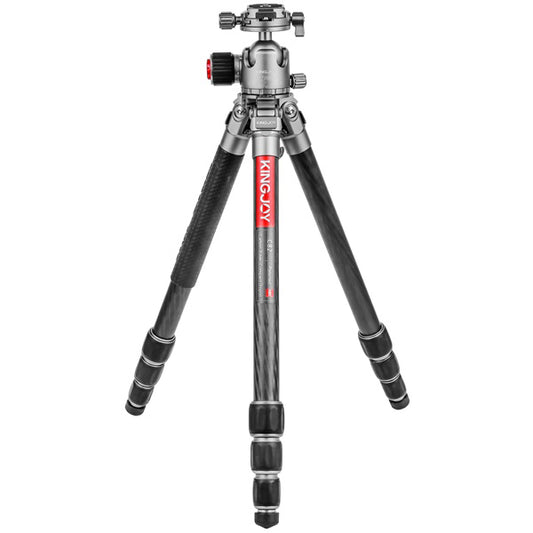 Kingjoy C82 carbon fiber tripod-4 section, 50in, 3lbs